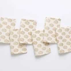 Pomegranate Inc Anika Beige Cocktail Napkins | Set of 6^ Cocktail Napkins