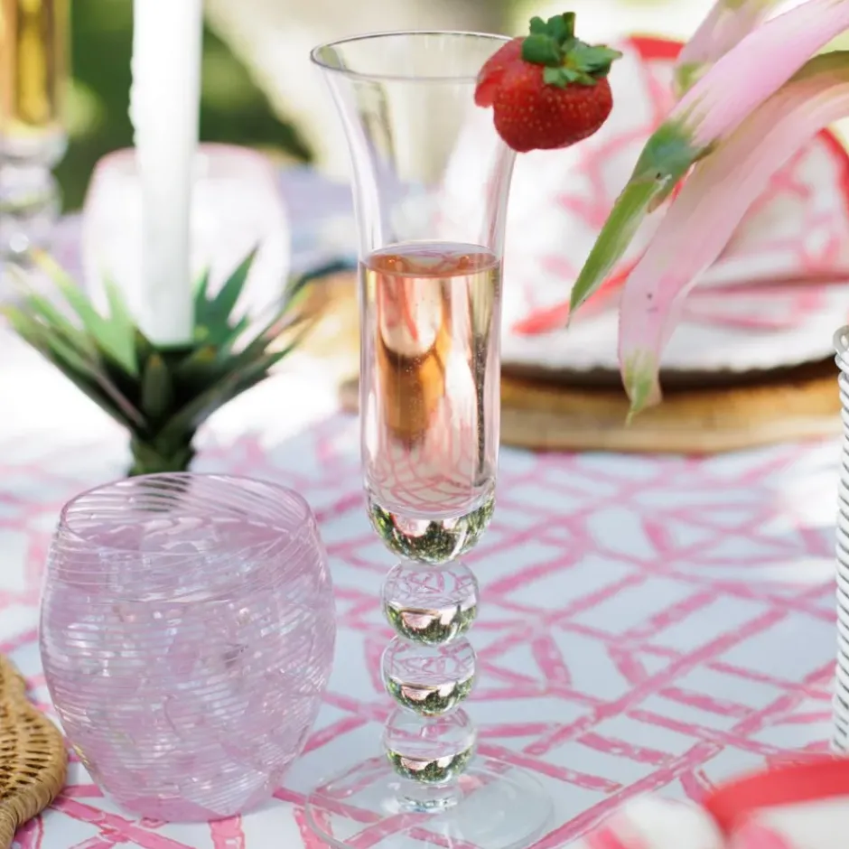 Pomegranate Inc Bauble Barware Flute Glass | Set of 4^ Glassware & Barware