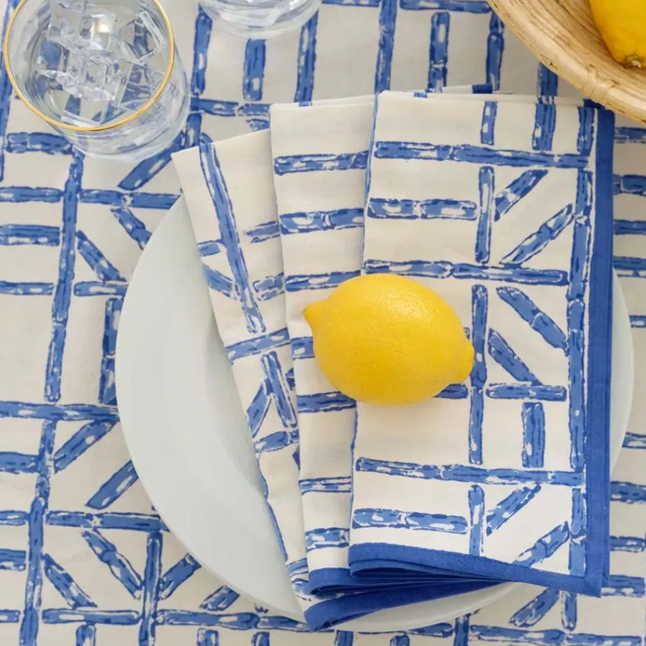 Pomegranate Inc Blue Bamboo Napkin | Set of 4^ Napkins