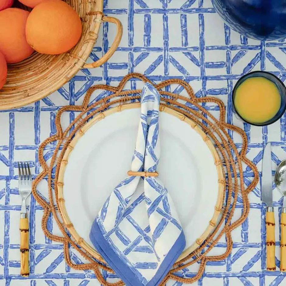Pomegranate Inc Blue Bamboo Napkin | Set of 4^ Napkins