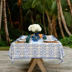 Pomegranate Inc Blue Bamboo Tablecloth^ Tablecloths