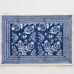 Pomegranate Inc Blue Pomegranate Placemat | Set of 4^ Printed Placemats