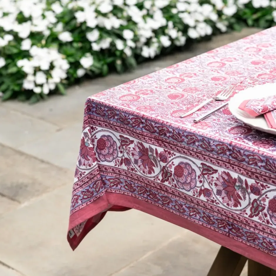 Pomegranate Inc Bohemian Floral Dusty Rose Tablecloth^ Tablecloths