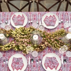 Pomegranate Inc Bohemian Floral Dusty Rose Tablecloth^ Tablecloths