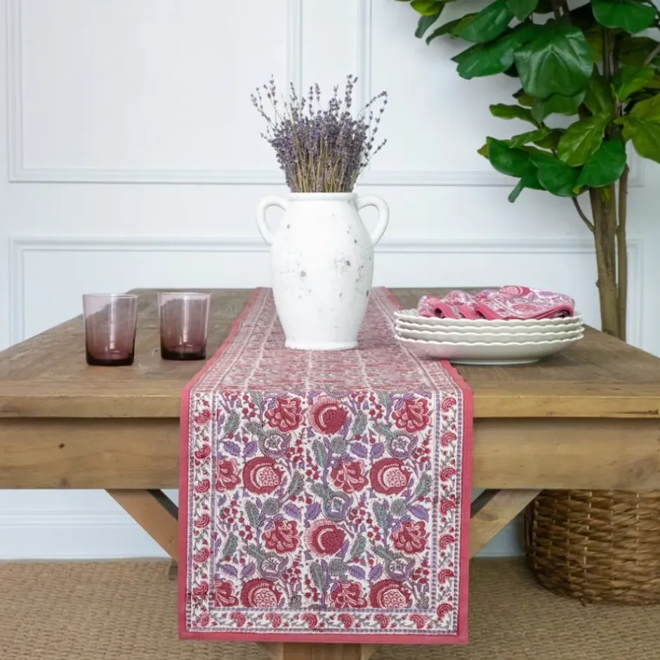 Pomegranate Inc Bohemian Floral Dusty Rose Table Runner^ Table Runners