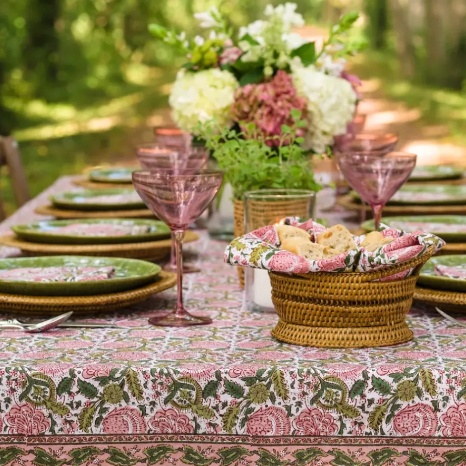 Pomegranate Inc Bohemian Floral Moss & Mauve Tablecloth^ Tablecloths