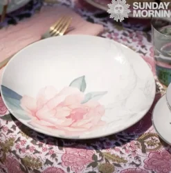 Pomegranate Inc Bohemian Floral Moss & Mauve Tablecloth^ Tablecloths