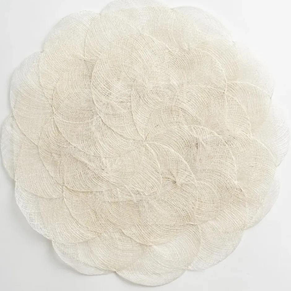 Pomegranate Inc Bone Woven Cloud Placemat | Set of 4^ Woven Placemats