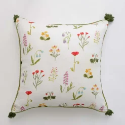 Pomegranate Inc Botanical Garden Throw Pillow Cover^ Quilts, Pillows & Throws