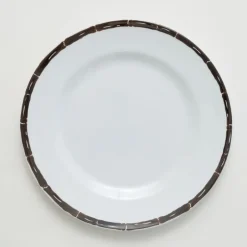 Pomegranate Inc Brown Bamboo Melamine Dinner Plate | Set of 6^ Dinnerware