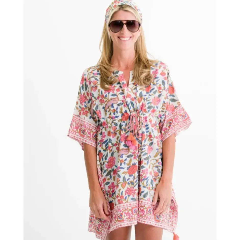Pomegranate Inc Cabana Garden Drawstring Beach Coverup^ Coverups & Caftans