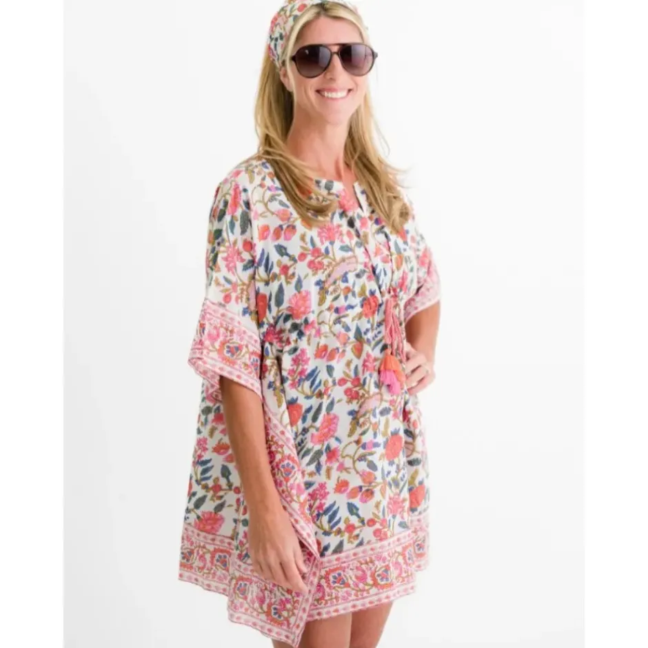Pomegranate Inc Cabana Garden Drawstring Beach Coverup^ Coverups & Caftans