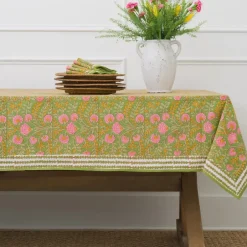 Pomegranate Inc Cactus Flower Fern & Flamingo Tablecloth^ Tablecloths