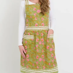 Pomegranate Inc Cactus Flower Fern & Flamingo Apron^ Aprons