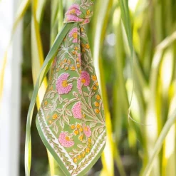 Pomegranate Inc Cactus Flower Fern & Flamingo Napkin | Set of 4^ Napkins