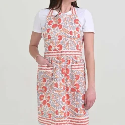 Pomegranate Inc Cactus Flower Ivory Apron^ Aprons