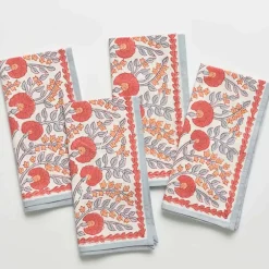 Pomegranate Inc Cactus Flower Ivory Napkin | Set of 4^ Napkins