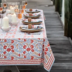 Pomegranate Inc Cactus Flower Ivory Tablecloth^ Tablecloths