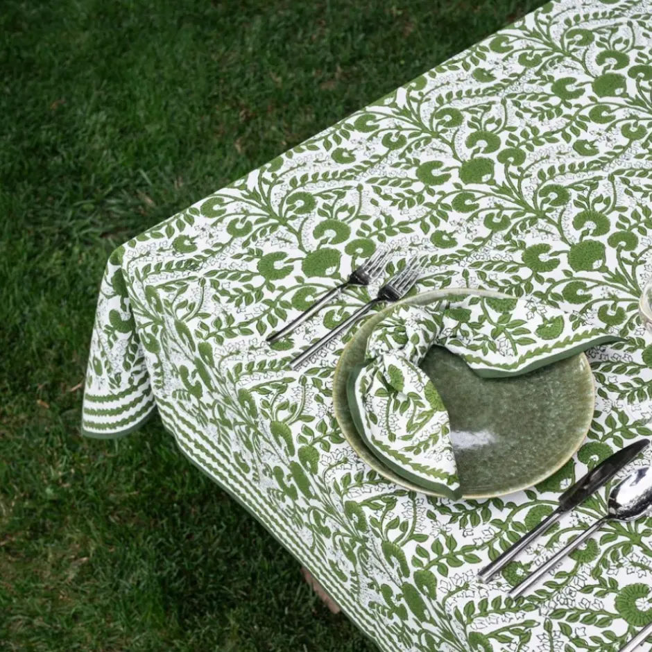Pomegranate Inc Cactus Flower Lettuce Green Tablecloth^ Tablecloths