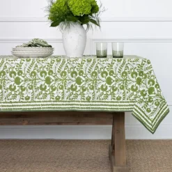 Pomegranate Inc Cactus Flower Lettuce Green Tablecloth^ Tablecloths