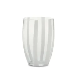 Pomegranate Inc Candy Striped Drinking Glass- Amber^ Glassware & Barware