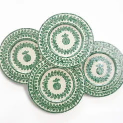 Pomegranate Inc Capiz Shell Pomegranate Charger Ivy | Set of 4^ Dinnerware