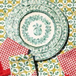 Pomegranate Inc Capiz Shell Pomegranate Charger Ivy | Set of 4^ Dinnerware