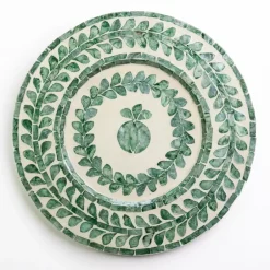 Pomegranate Inc Capiz Shell Pomegranate Charger Ivy | Set of 4^ Dinnerware