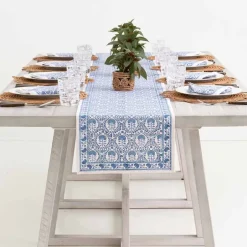 Pomegranate Inc Caroline Blue Table Runner^ Table Runners