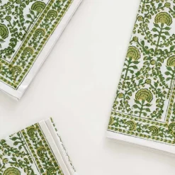 Pomegranate Inc Caroline Green Napkin | Set of 4^ Napkins