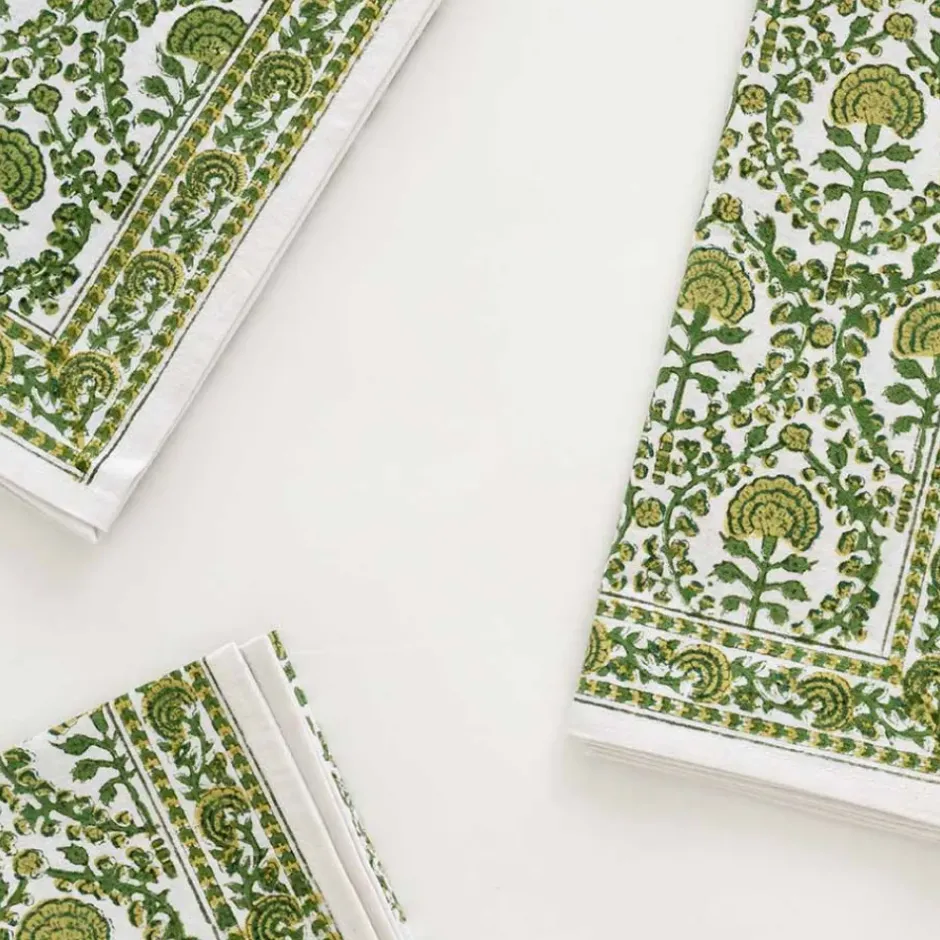 Pomegranate Inc Caroline Green Napkin | Set of 4^ Napkins