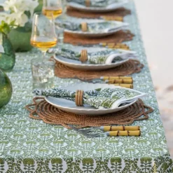 Pomegranate Inc Caroline Green Napkin | Set of 4^ Napkins