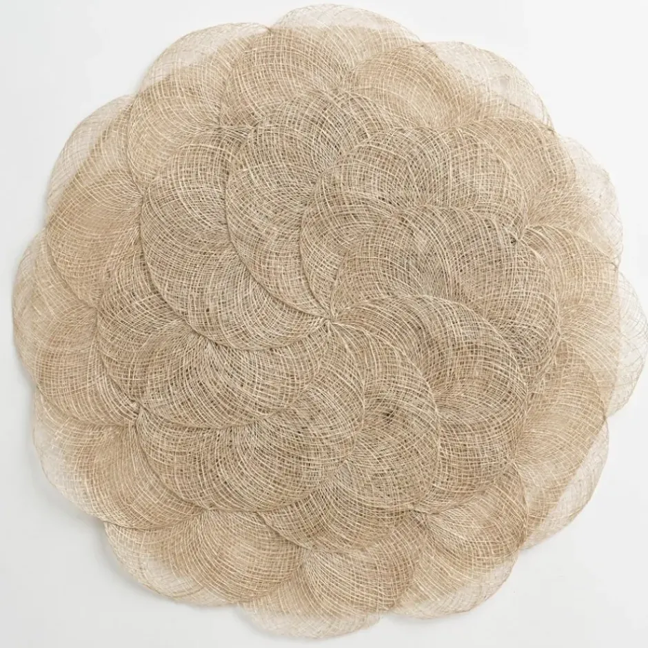 Pomegranate Inc Champagne Woven Cloud Placemat | Set of 4^ Woven Placemats