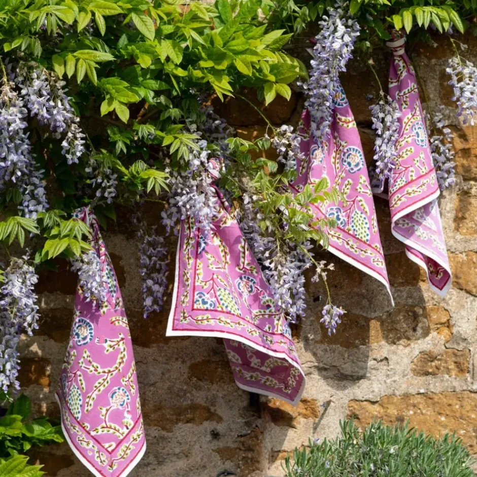 Pomegranate Inc Climbing Dahlia Lilac Napkin | Set of 4^ Napkins