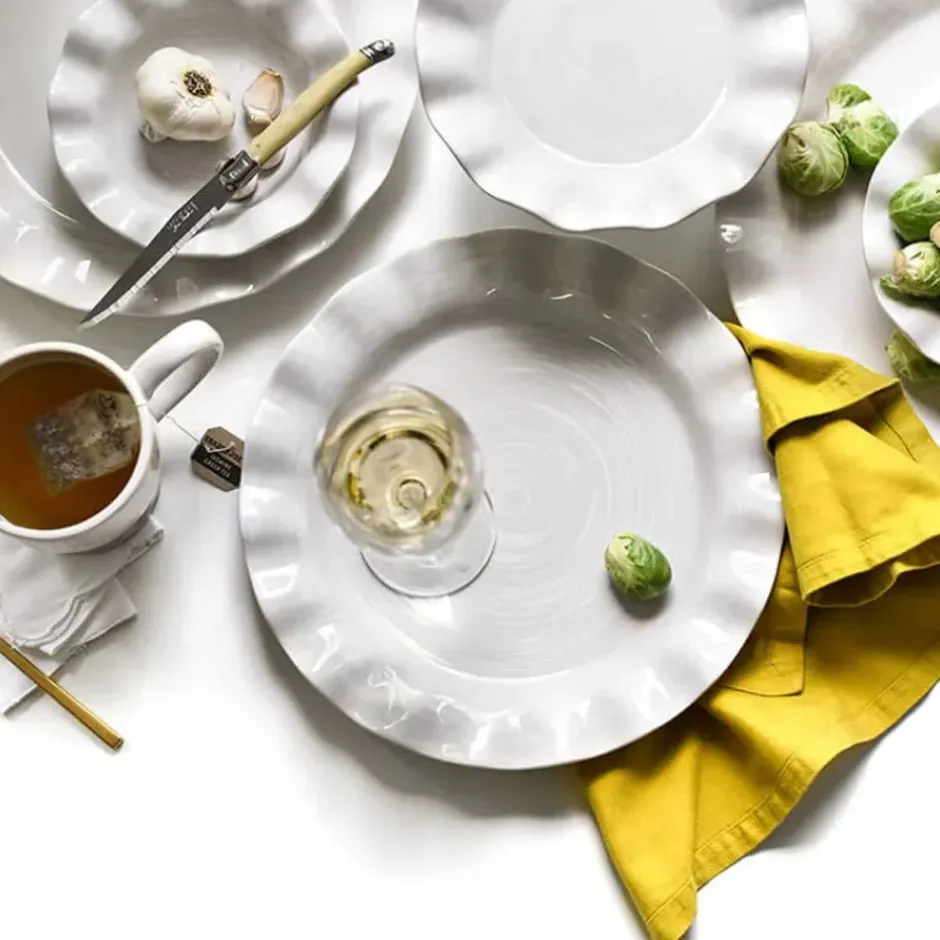 Pomegranate Inc Coton Colors Signature Ruffle Plate^ Dinnerware