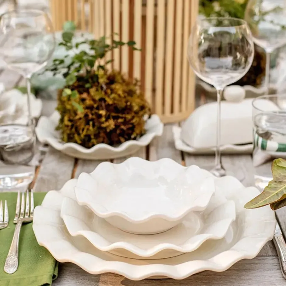 Pomegranate Inc Coton Colors Signature Ruffle Plate^ Dinnerware