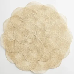 Pomegranate Inc Ecru Woven Cloud Placemat | Set of 4^ Woven Placemats