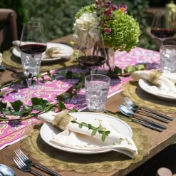 Pomegranate Inc Fern Poplar Leaf Napkin Rings | Set of 4^ Napkin Rings