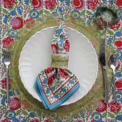 Pomegranate Inc Fern Poplar Leaf Rice Paper Placemat | Set of 4^ Woven Placemats