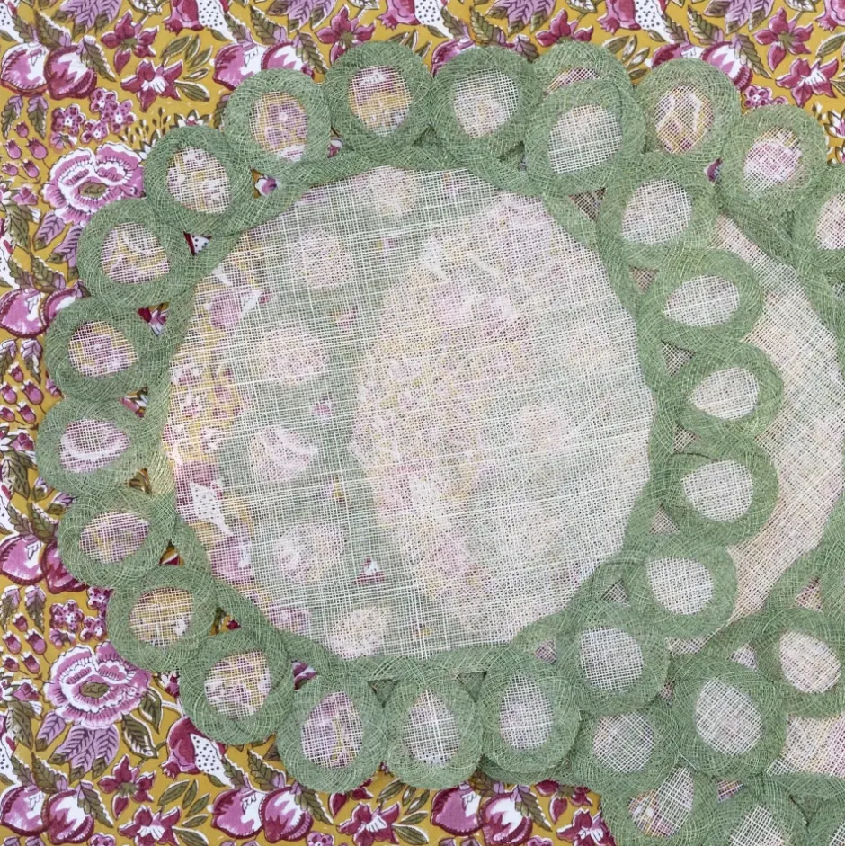 Pomegranate Inc Fern Woven Doodles Placemat | Set of 4^ Woven Placemats