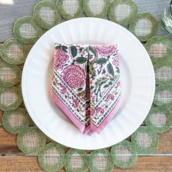 Pomegranate Inc Fern Woven Doodles Placemat | Set of 4^ Woven Placemats