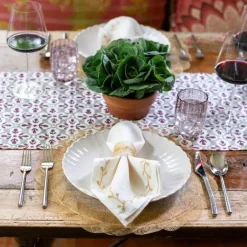 Pomegranate Inc Fleur de Lis Antique Jade Table Runner^ Table Runners