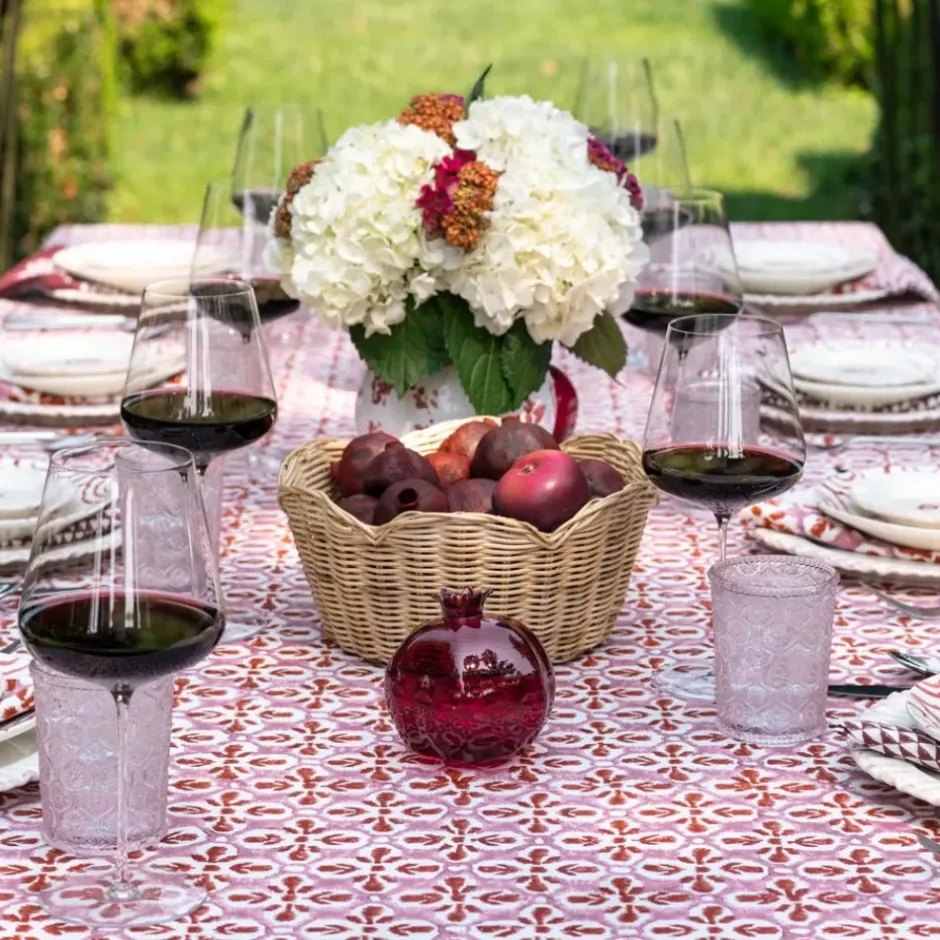 Pomegranate Inc Fleur de Lis Rose Tablecloth^ Tablecloths