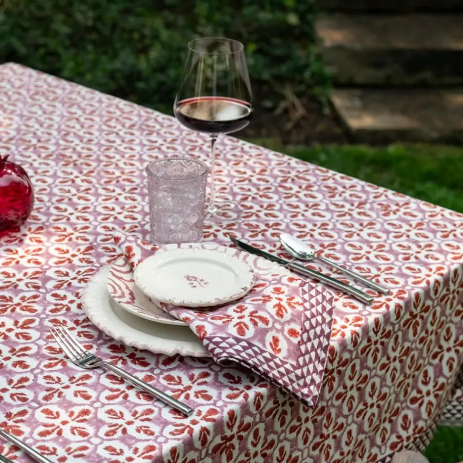 Pomegranate Inc Fleur de Lis Rose Tablecloth^ Tablecloths