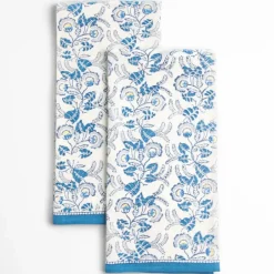 Pomegranate Inc Gardenia Vine Azure Tea Towels^ Tea Towels