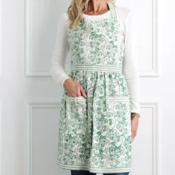 Pomegranate Inc Gardenia Vine Emerald Apron^ Aprons