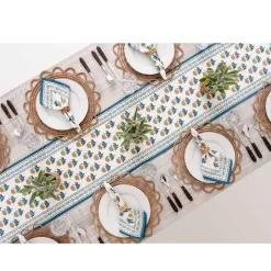 Pomegranate Inc Gaya Teal & Marigold Table Runner^ Table Runners