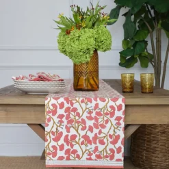 Pomegranate Inc Ginkgo Coral Table Runner^ Table Runners