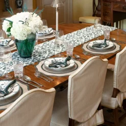Pomegranate Inc Ginkgo Teal Table Runner^ Table Runners