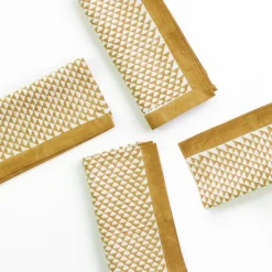 Pomegranate Inc Golden Triangle Napkin | Set of 4^ Napkins